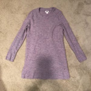 Long maternity sweater